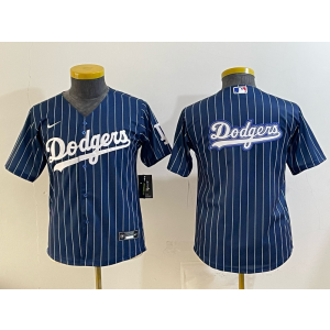 Los Angeles Dodgers Blank Navy Cool Base Youth Jersey