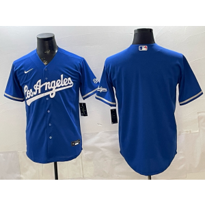 Los Angeles Dodgers Blank Royal Alternate Stadium Cool Base Men Jersey