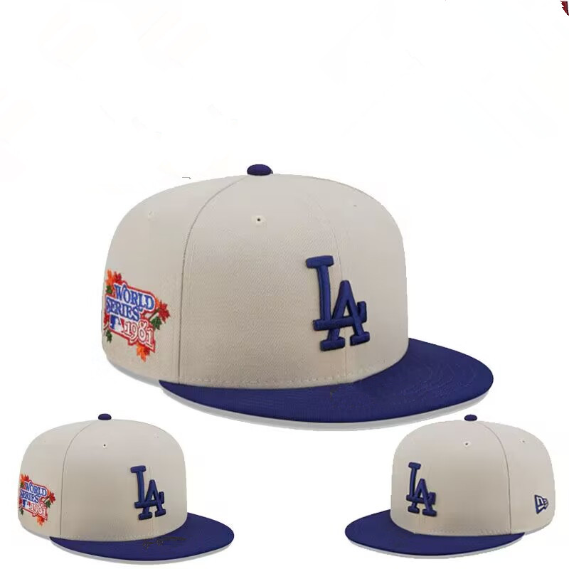 Los Angeles Dodgers grey blue caps tx