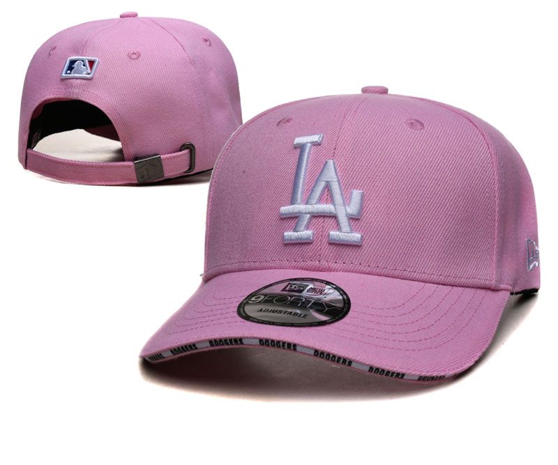 Los Angeles Dodgers pink caps tx 1
