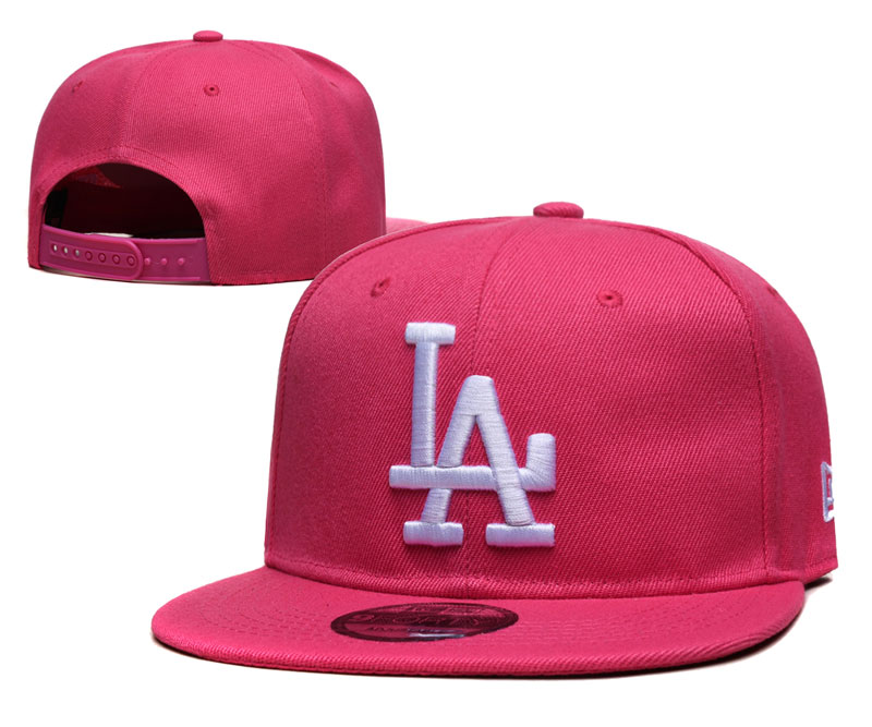 Los Angeles Dodgers pink caps tx