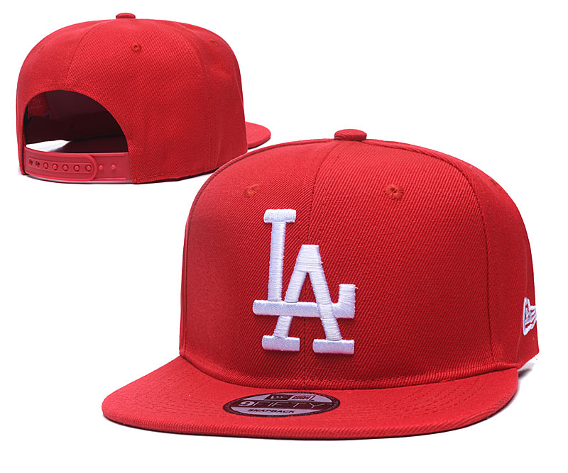 Los Angeles Dodgers red caps tx