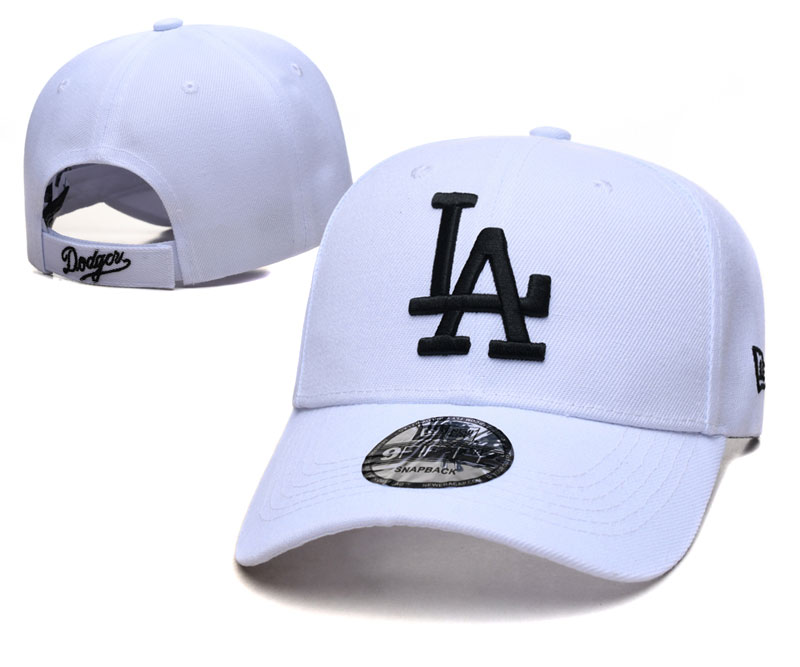 Los Angeles Dodgers white caps tx1