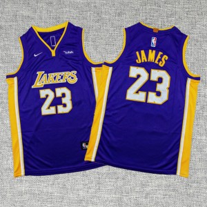 Los Angeles Lakers 23 James Purple Youth Jersey