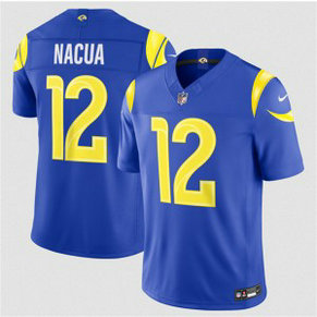 Los Angeles Rams 12 Puka Nacua Royal 2026 New F.U.S.E. Vapor Limited Men Jersey