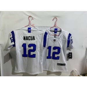 Los Angeles Rams 12 Puka Nacua White 2026 Vapor Limited Youth Jersey