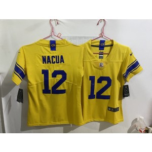 Los Angeles Rams 12 Puka Nacua Yellow 2026 Vapor Limited Youth Jersey
