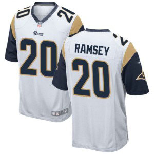 Los Angeles Rams 20 Jalen Ramsey White Limited Vapor Jersey