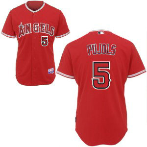MLB Angels 5 Albert Pujols Red Youth Jersey