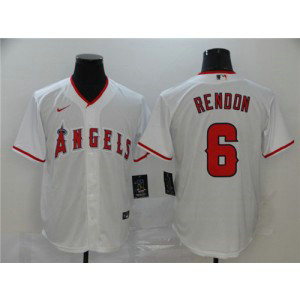 MLB Angels 6 Anthony Rendon White 2020 Nike Cool Base Men Jersey