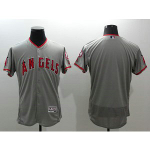 MLB Angels Blank Grey Flexbase Men Jersey