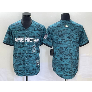 MLB Angels Blank Teal 2023 All-Star Nike Cool Base Men Jersey