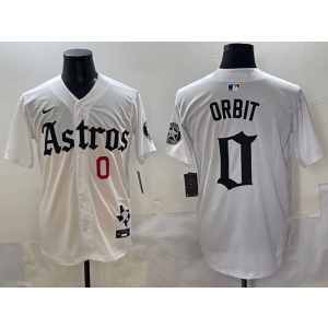 MLB Astros 0 Kaleb Orbit New White Nike Cool Base Men Jersey