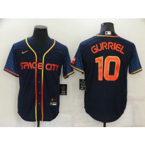 MLB Astros 10 Yuli Gurriel Navy 2022 City Connect Nike Cool Base Men Jersey