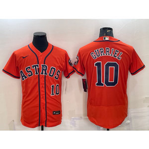 MLB Astros 10 Yuli Gurriel Orange Nike Flexbase Men Jersey