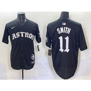 MLB Astros 11 Smith New Black Nike Cool Base Men Jersey