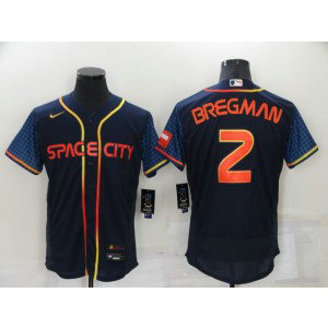 MLB Astros 2 Alex Bregman Navy 2022 City Connect Nike New FlexBase Men Jersey