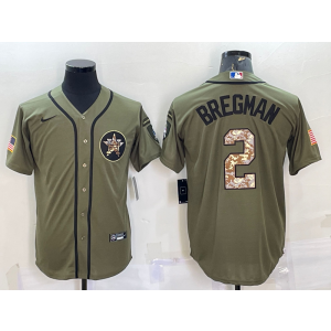 MLB Astros 2 Alex Bregman Salute To Service Nike Cool Base Men Jersey