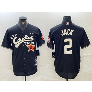 MLB Astros 2 Jack Black Nike Cool Base Men Jersey