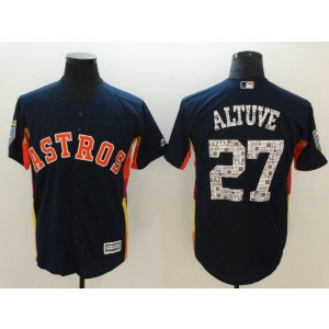 MLB Astros 27 Jose Altuve Navy 2021 New Spring Cool Base Men Jersey