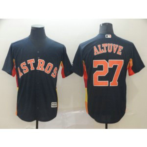 MLB Astros 27 Jose Altuve Navy New Cool Base Men Jersey