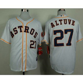 MLB Astros 27 Jose Altuve White Cool Base Men Jersey