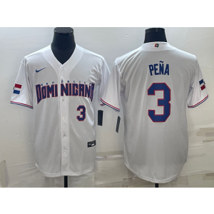 MLB Astros 3 Jeremy Pena White 2023 World Series Men Jersey