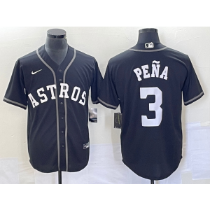 MLB Astros 3 Pena Black Nike Cool Base Men Jersey