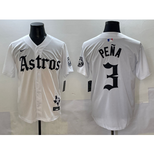 MLB Astros 3 Pena New White Nike Cool Base Men Jersey