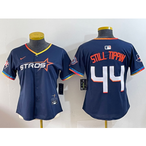 MLB Astros 44 Still Tippin Navy Nike Cool Base Youth Jersey