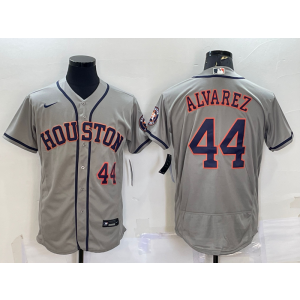 MLB Astros 44 Yordan Alvarez Grey Nike Flexbase Men Jersey