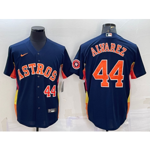 MLB Astros 44 Yordan Alvarez Navy Nike Cool Base Men Jersey