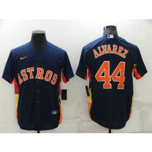 MLB Astros 44 Yordan Alvarez Navy Nike Cool Base Men Jerseys