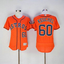 MLB Astros 60 Dallas Keuchel Orange 2016 Flexbase Men Jersey