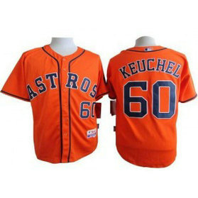 MLB Astros 60 Dallas Keuchel Orange Cool Base Men Jersey