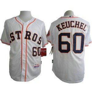MLB Astros 60 Dallas Keuchel White Cool Base Men Jersey