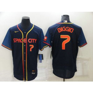 MLB Astros 7 Craig Biggio Navy 2022 City Connect Nike Flexbase Men Jersey