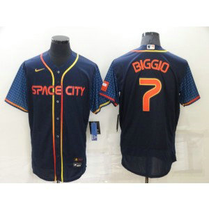 MLB Astros 7 Craig Biggio Navy 2022 City Connect Nike New Flexbase Men Jersey