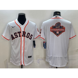 MLB Astros Blank Champion White Nike Flexbase Men Jersey