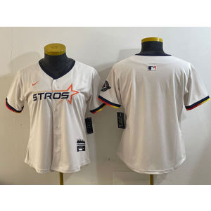 MLB Astros Blank Cream City Nike Cool Base Youth Jersey