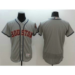 MLB Astros Blank Grey Flexbase Men Jersey