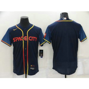 MLB Astros Blank Navy 2022 City Connect Nike FlexBase Men Jersey