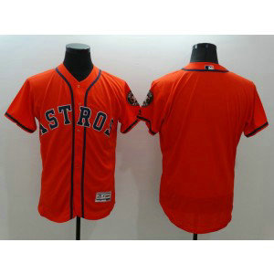 MLB Astros Blank Orange Flexbase Men Jersey