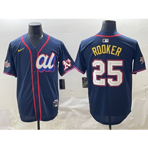 MLB Athletics 25 Rooker Navy American League 2025 All Star Nike Cool Base Men Jersey
