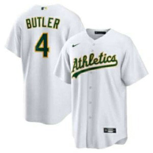 MLB Athletics 4 Butler White Nike Cool Base Men Jersey