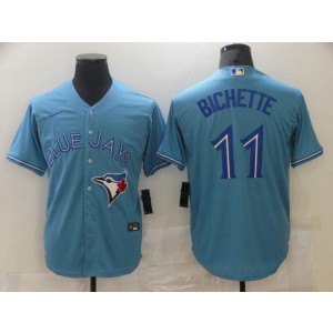 MLB Blue Jays 11 Bo Bichette Blue Cool Base Men Jersey