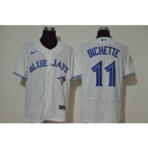 MLB Blue Jays 11 Bo Bichette White 2020 Nike Cool Base Men Jersey