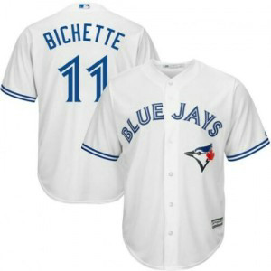 MLB Blue Jays 11 Bo Bichette White Cool Base Men Jersey