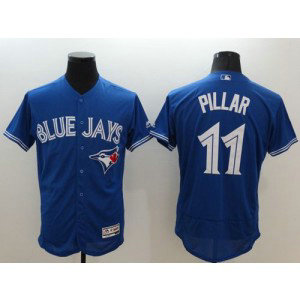 MLB Blue Jays 11 Kevin Pillar Blue 2016 New Flexbase Men Jersey