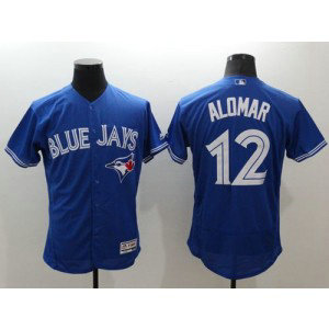 MLB Blue Jays 12 Roberto Alomar Blue Flexbase Men Jersey